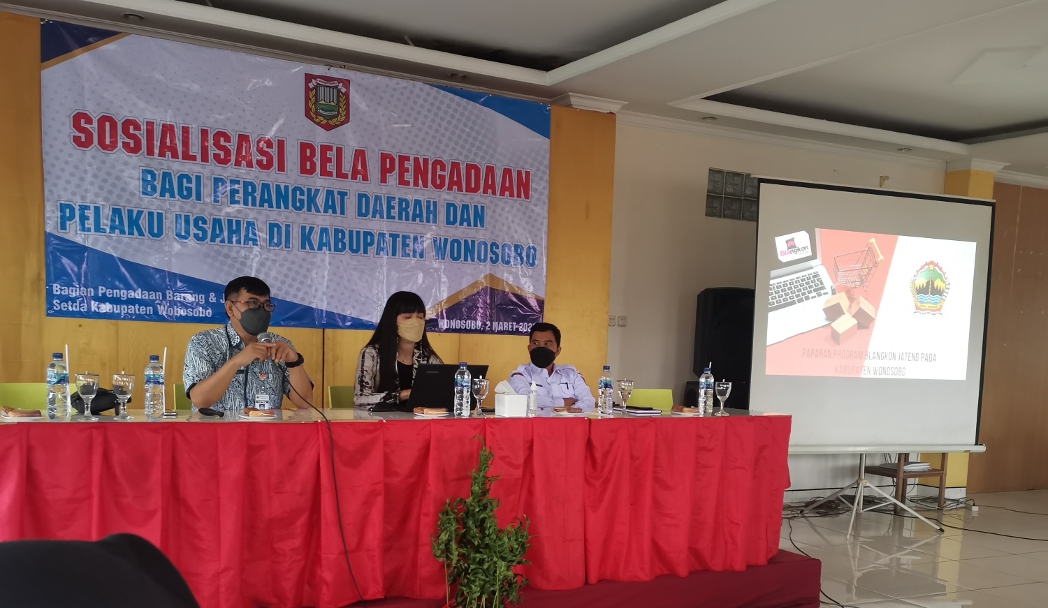 Pelatihan Bimbingan Teknis Blangkon Jateng bagi Perangkat Daerah dan Pelaku Usaha Kabupaten Wonosobo